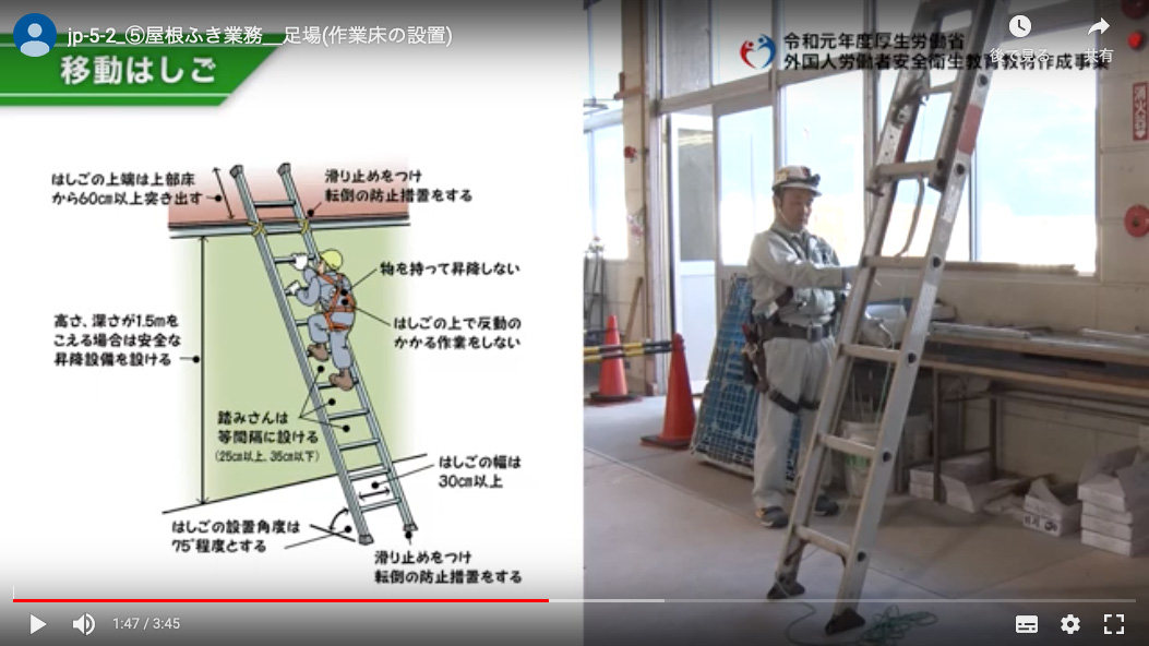 学習中の画面③
