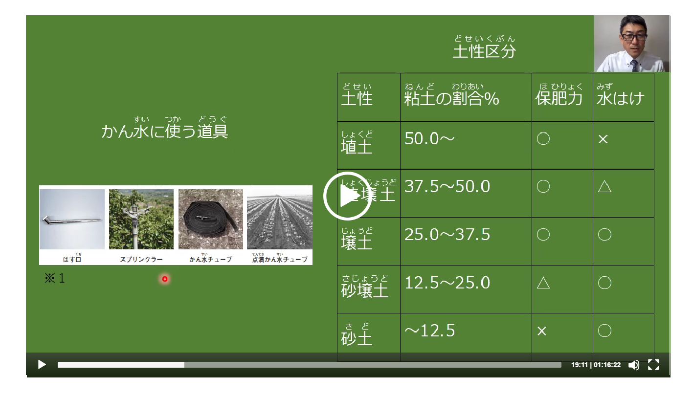 かん水の説明