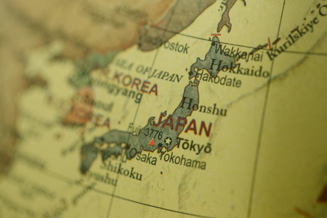 永住をイメージした日本地図