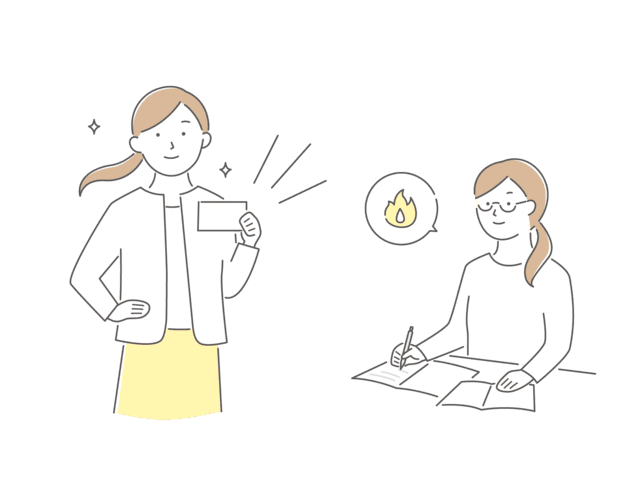 資格を目指して勉強している女性