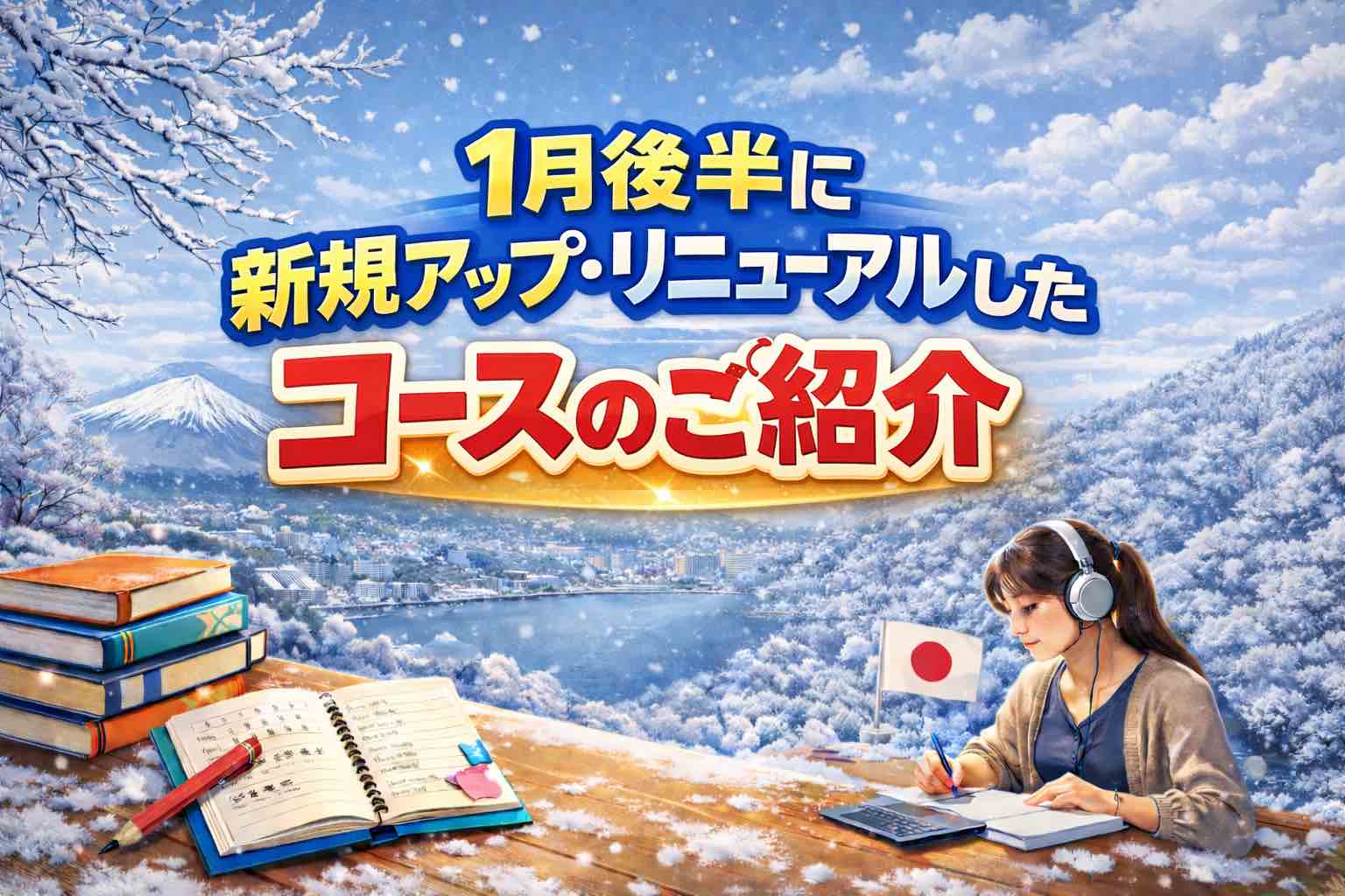 1月後半に新規アップ・リニューアルしたコースのご紹介